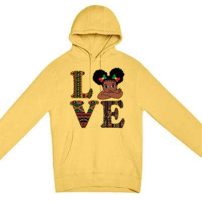 Love Black History Month Cute Pride Premium Pullover Hoodie