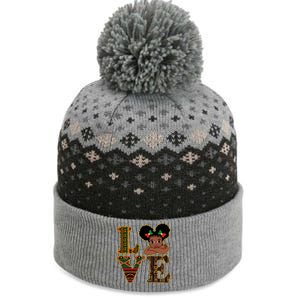 Love Black History Month Cute Pride The Baniff Cuffed Pom Beanie