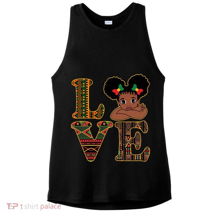 Love Black History Month Cute Pride Ladies PosiCharge Tri-Blend Wicking Tank