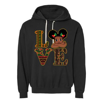 Love Black History Month Cute Pride Garment-Dyed Fleece Hoodie