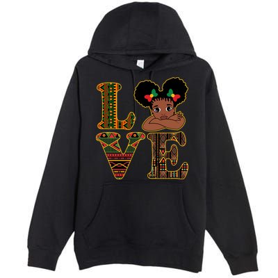 Love Black History Month Cute Pride Premium Pullover Hoodie