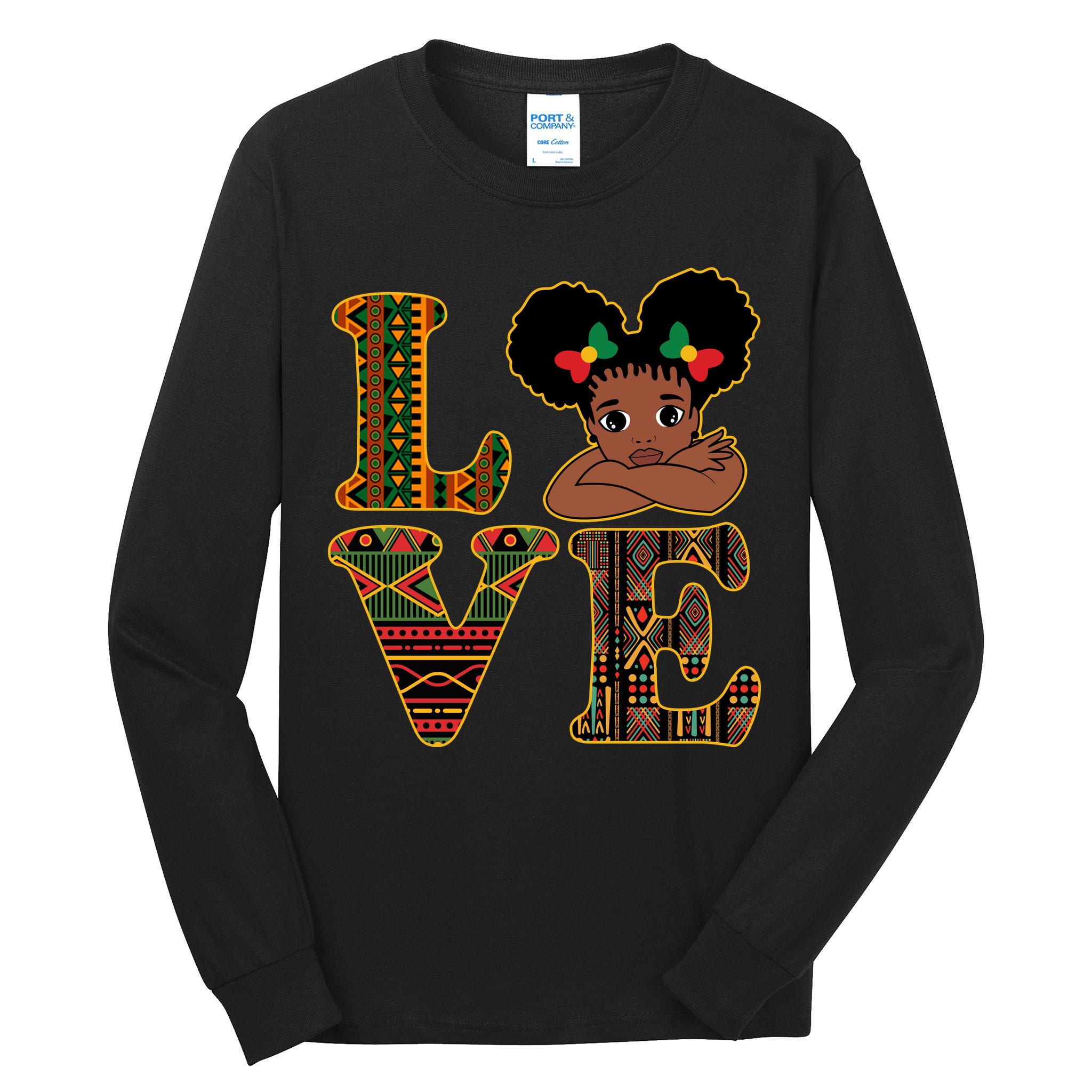 Love Black History Month Cute Pride Tall Long Sleeve T-Shirt