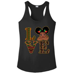 Love Black History Month Cute Pride Ladies PosiCharge Competitor Racerback Tank