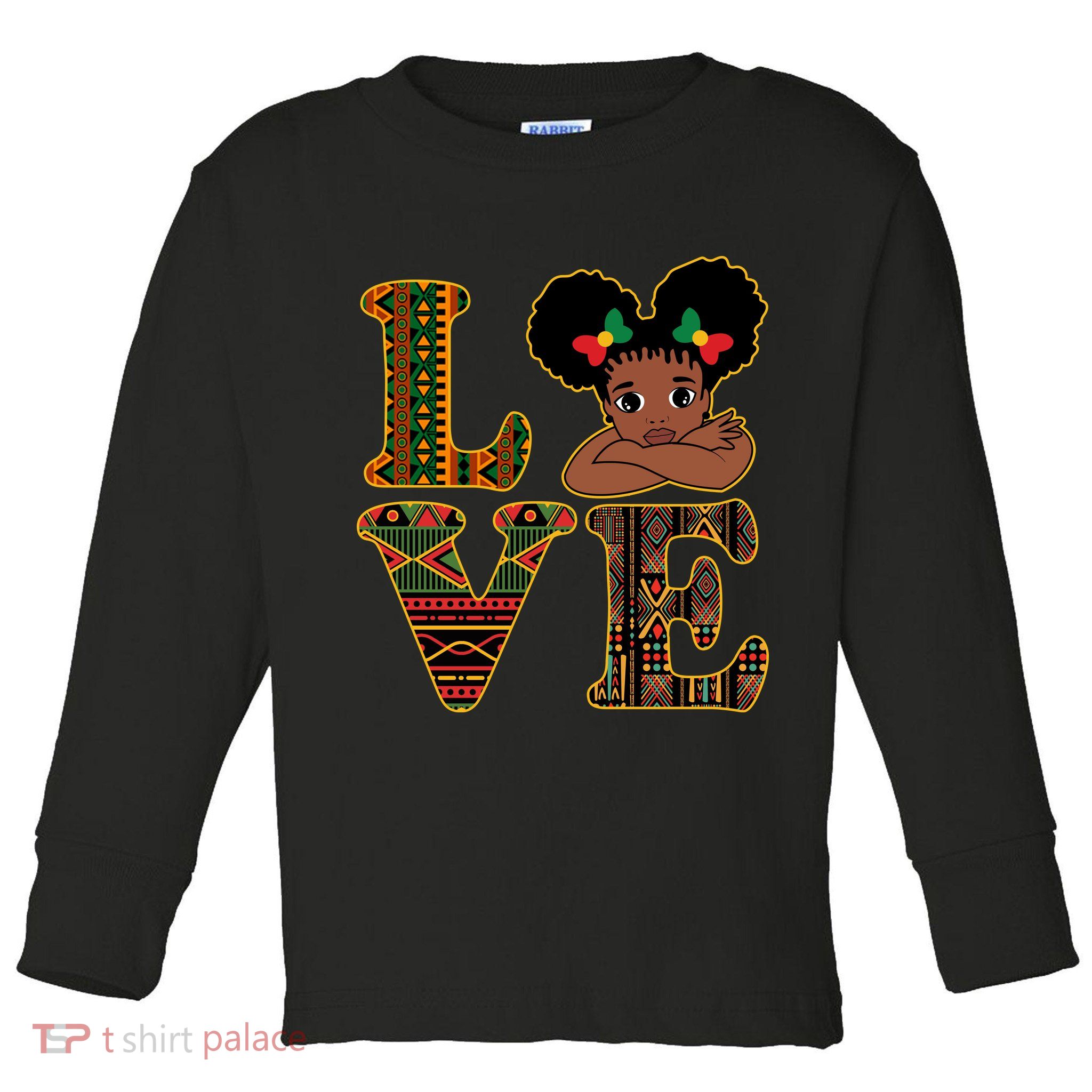 Love Black History Month Cute Pride Toddler Long Sleeve Shirt