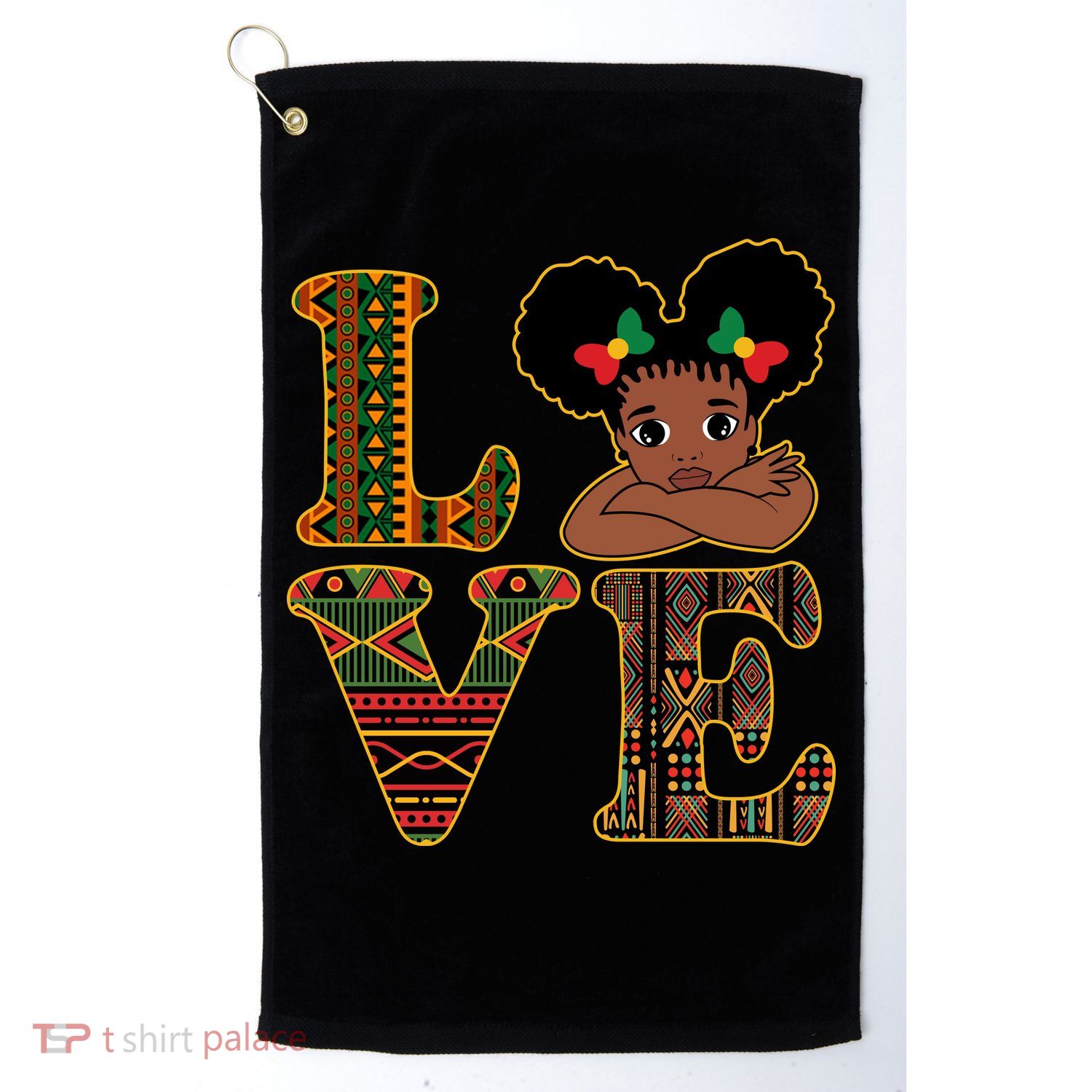 Love Black History Month Cute Pride Golf Towel