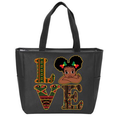 Love Black History Month Cute Pride Zip Tote Bag