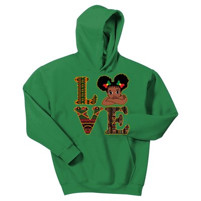 Love Black History Month Cute Pride Kids Hoodie