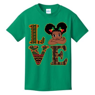 Love Black History Month Cute Pride Kids T-Shirt