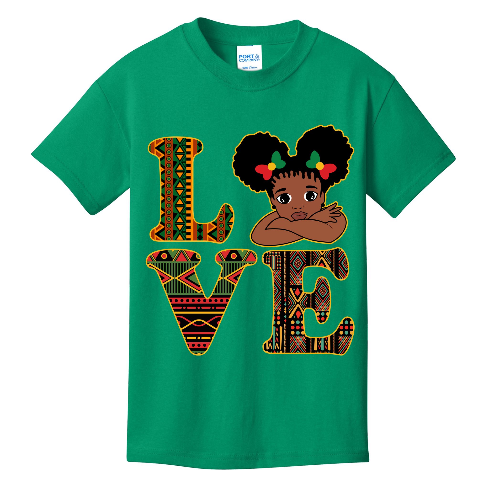 Love Black History Month Cute Pride Kids T-Shirt