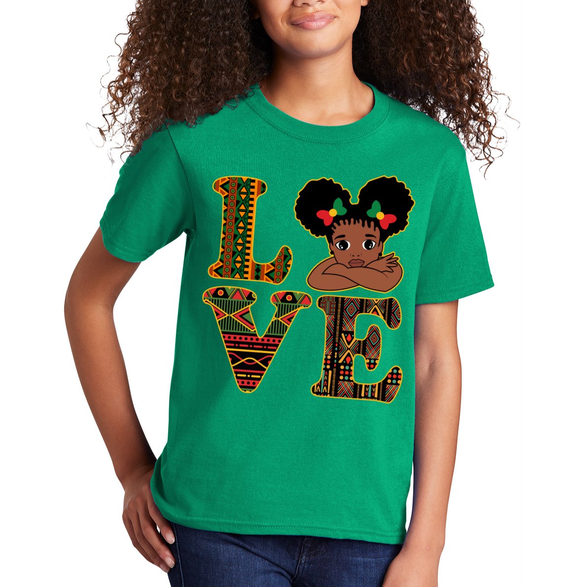 Love Black History Month Cute Pride Kids T-Shirt