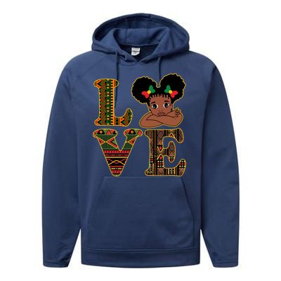 Love Black History Month Cute Pride Performance Fleece Hoodie