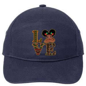 Love Black History Month Cute Pride 7-Panel Snapback Hat