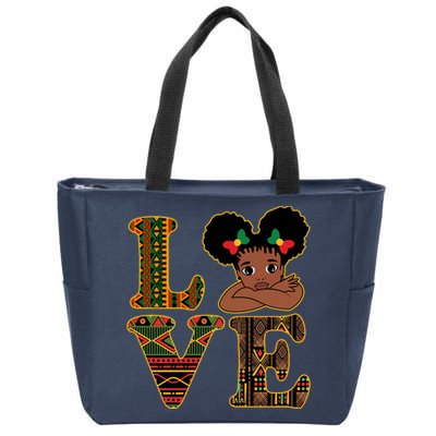 Love Black History Month Cute Pride Zip Tote Bag