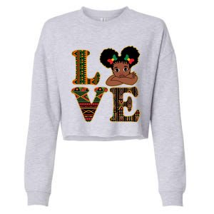 Love Black History Month Cute Pride Cropped Pullover Crew