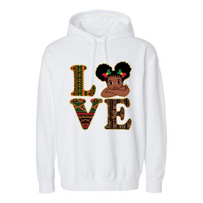 Love Black History Month Cute Pride Garment-Dyed Fleece Hoodie