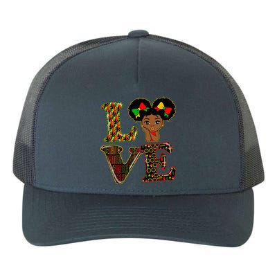 Love Black History Month Strong African Blm Juneteenth Gift Yupoong Adult 5-Panel Trucker Hat