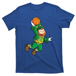 Leprechaun Basketball Happy St Patricks Day Adults Gift T-Shirt