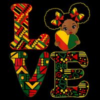 Love Black History Month Strong African Backpack