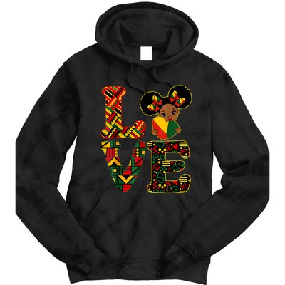 Love Black History Month Strong African Tie Dye Hoodie
