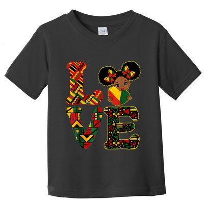 Love Black History Month Strong African Toddler T-Shirt