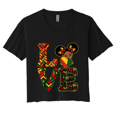 Love Black History Month Strong African Crop Top