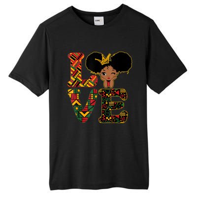 Love Black History Month Strong African Funny Gift Tall Fusion ChromaSoft Performance T-Shirt