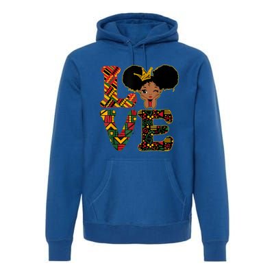 Love Black History Month Strong African Funny Gift Premium Hoodie