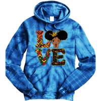 Love Black History Month Strong African Funny Gift Tie Dye Hoodie