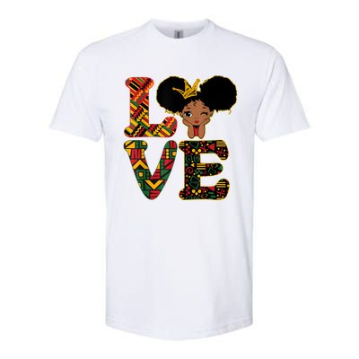 Love Black History Month Strong African Funny Gift Softstyle CVC T-Shirt