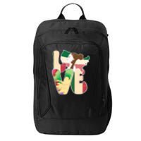 LOVE Black History Month Strong African Girl Gift City Backpack