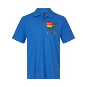 Lgbt Butterfly Heart Rainbow Love Is Love Lesbian Pride Gift Softstyle Adult Sport Polo