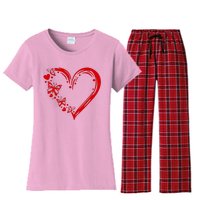 Love Butterfly Heart Women's Flannel Pajama Set