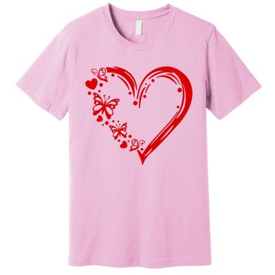 Love Butterfly Heart Premium T-Shirt