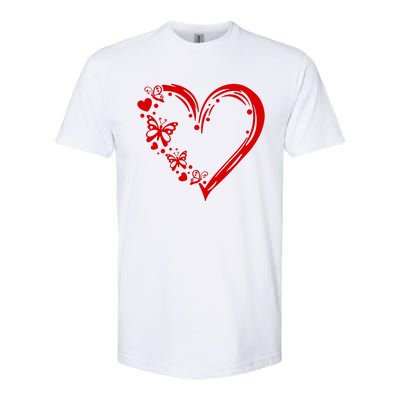 Love Butterfly Heart Softstyle® CVC T-Shirt