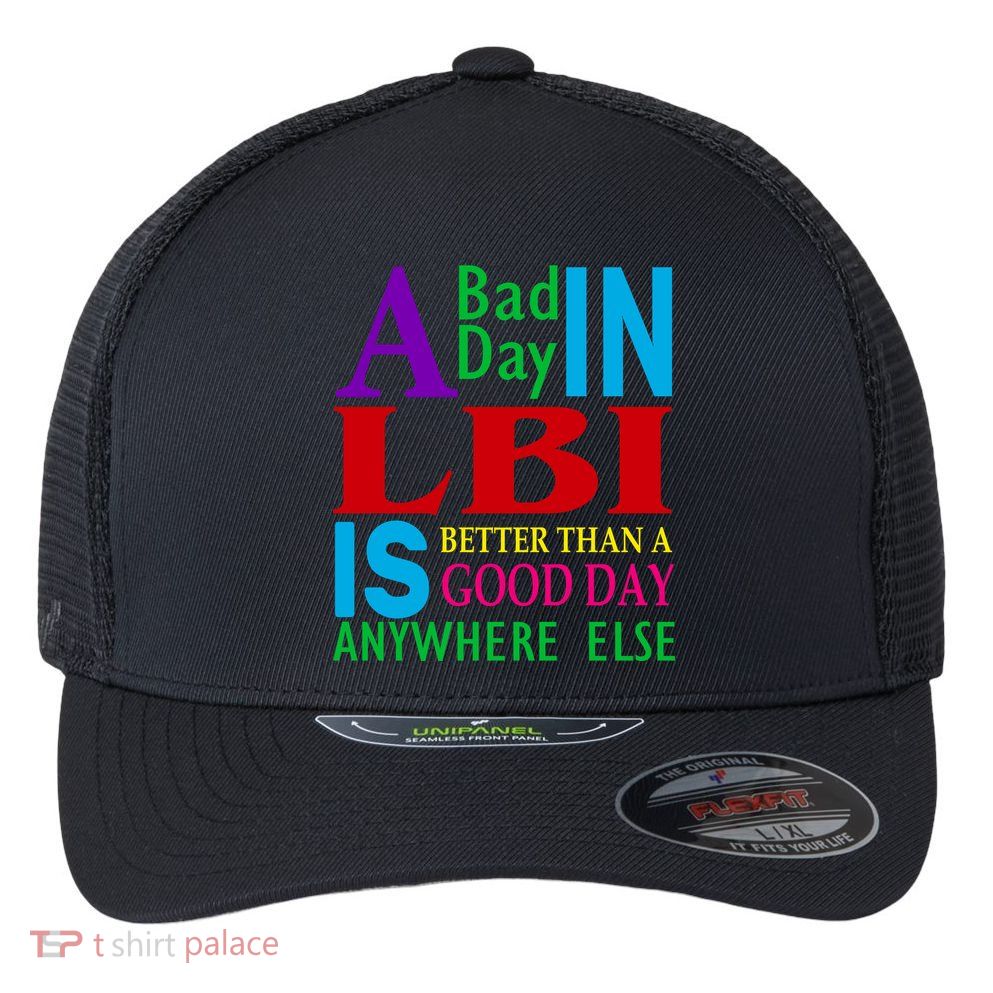 LBI Long Beach Island Good Day Flexfit Unipanel Trucker Cap