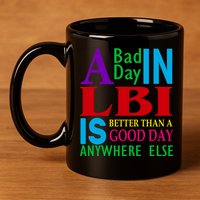 LBI Long Beach Island Good Day 11oz C Handle Ceramic Mug