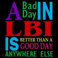 LBI Long Beach Island Good Day Drawstring Bag