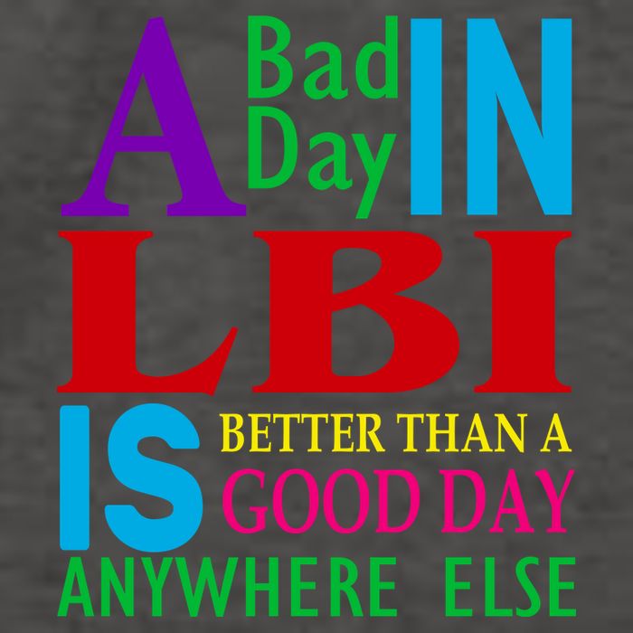 LBI Long Beach Island Good Day Vector Backpack