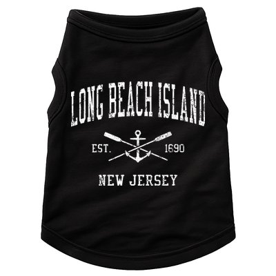 Long Beach Island Nj Vintage Crossed Oars & Boat Anchor Spor Doggie Tank