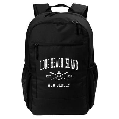 Long Beach Island NJ Vintage Crossed Oars & Boat Anchor Spor Backpack