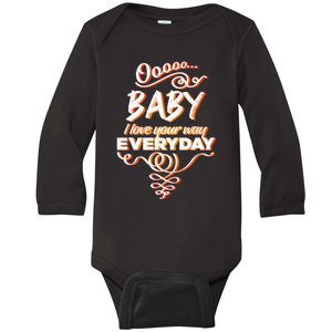 LyricLyfe Baby I Love Your Way By Peter Frampton Baby Long Sleeve Bodysuit