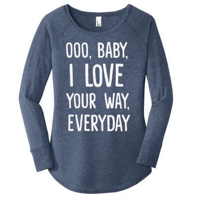 Lyriclyfe Baby I Love Your Way By Peter Frampton Women's Perfect Tri Tunic Long Sleeve Shirt