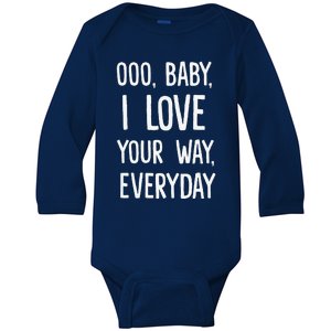 Lyriclyfe Baby I Love Your Way By Peter Frampton Baby Long Sleeve Bodysuit