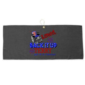 Lawd Back It Up Terry Put It In Reverse 4th July Birthday Cute Gift Large Microfiber Waffle Golf Towel