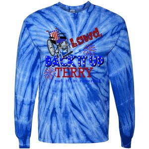 Lawd Back It Up Terry Put It In Reverse 4th July Birthday Cute Gift Tie-Dye Long Sleeve Shirt