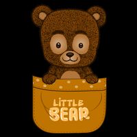 Little Bear Inside The Pocket Bag