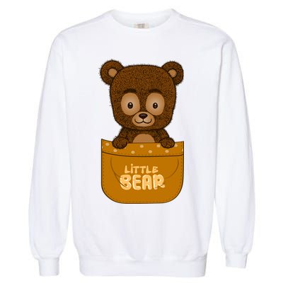 Little Bear Inside The Pocket Garment-Dyed Sweatshirt