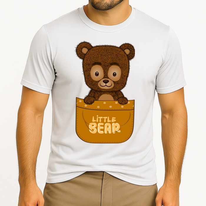 Little Bear Inside The Pocket Cooling Performance Crew T-Shirt