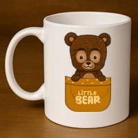 Little Bear Inside The Pocket 11oz C Handle Ceramic Mug