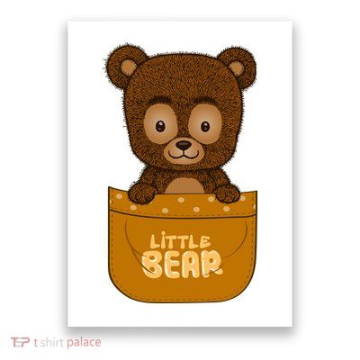 Little Bear Inside The Pocket Poster